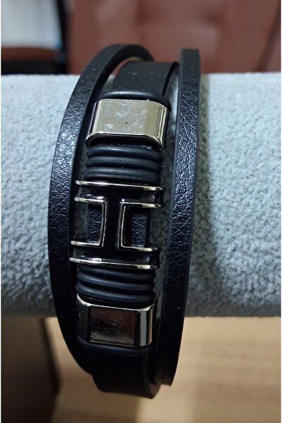 Rostil Efect Βραχιόλι Modena από φυσικό δέρμα με ανοξείδωτο ατσάλι