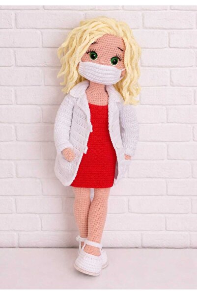 evim oyuncak dünyası Doktor Barby Bebek Amigurumi Organik