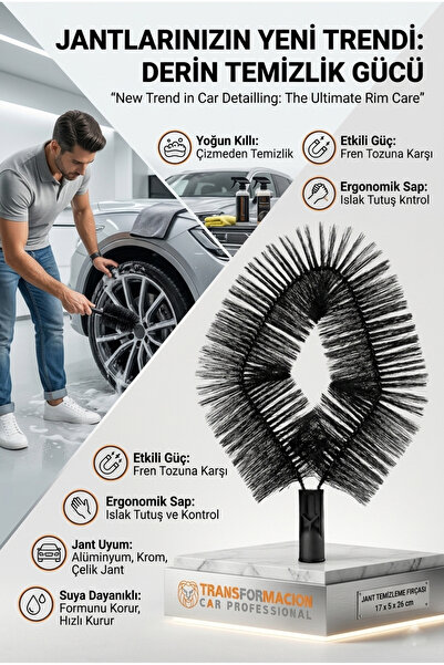 Transformacion Jant Temizleme Fırçası – Yoğun Kıllı, Derin Temizlik 723053