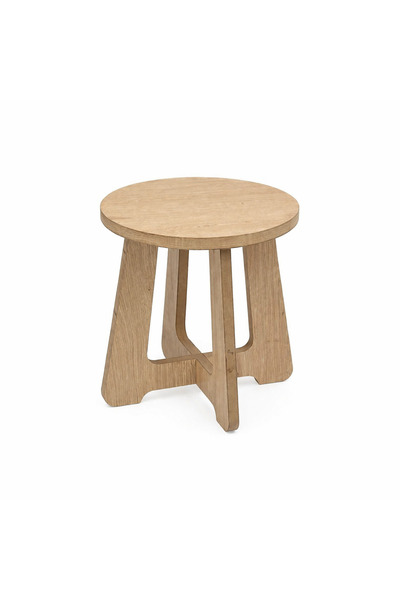 Muall Collection MDF Ahşap Görünümlü Tabure – Modern Minimal Oturma Taburesi ...