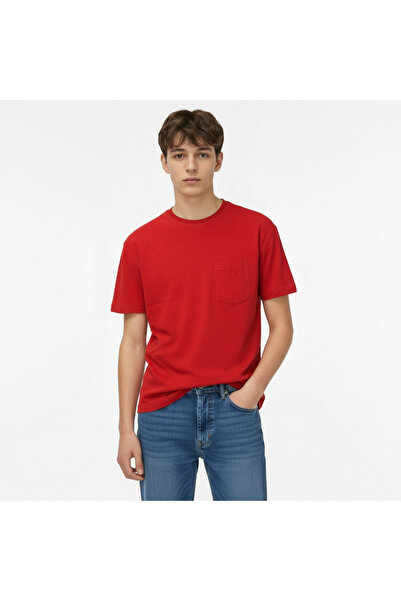 QualiTee KIRMZI HAVLU ERKEK T-SHIRT