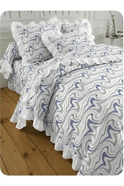 By Masuaa Παπλωματοθήκη με βολάν διπλού μεγέθους και 2 μαξιλαροθήκες με βολάν...