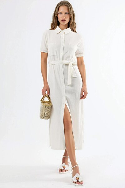 Hiccup BUSEM Φόρεμα-Πουκάμισο Μίντι με Ζώνη