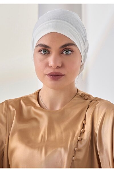 HIJAB VIP قبعه زم من الخلف - اوف وايت