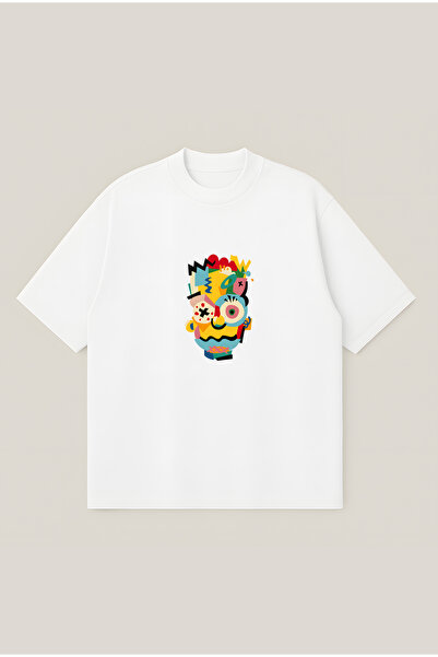 Moon Dancer Tricou unisex cu imprimeu Simpson Illustrator, cu croială supradi...