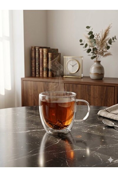 QBA Double Walled Heat Resistant Borosilicate Glass Cup - Tea Cup