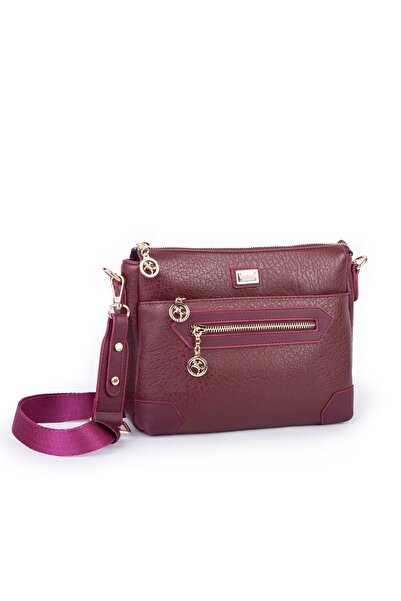 Nas Bag Kadın Spor Şık Günlük Postacı Çapraz Çanta (en 25 cm ;boy 22 cm ) Bor...