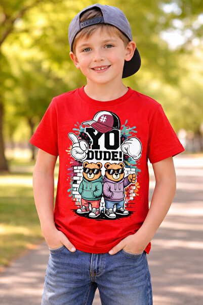 Tiny and Co 100% Cotton Yo Dude Printed Kids T-Shirt