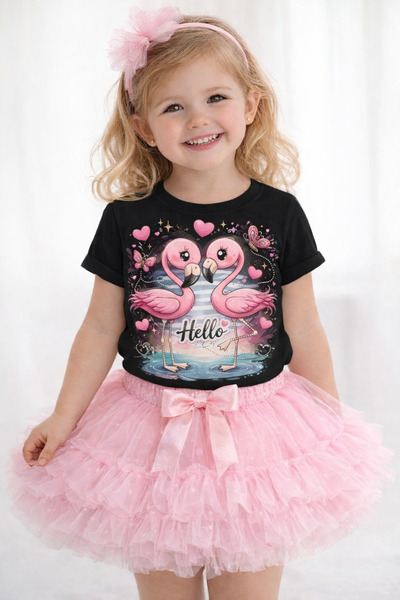 Tiny and Co تي شيرت للأطفال مصنوع من القطن بنسبة 100% مع طباعة Hello Love
