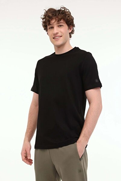 lumberjack Mb Ct110 Pm C Nk T-Sh 5Fx T-Shirt - Black - XXL - St08072-Black-Xxl