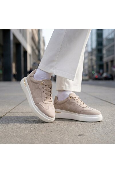 Letafia Αθλητικά παπούτσια Epure από σουέντ με χρυσή λωρίδα