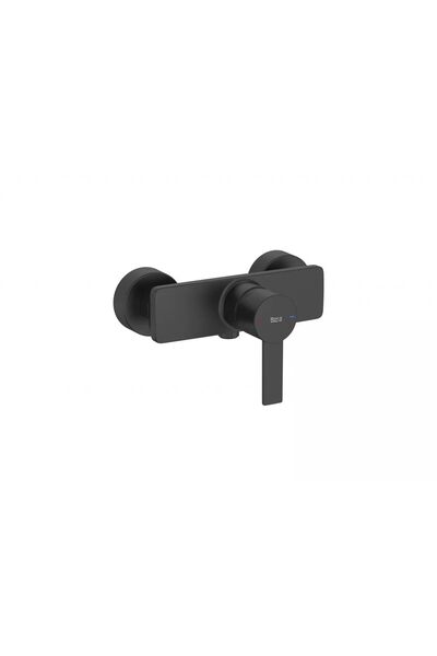 Roca Μπαταρία ντους A5A215FNB0, σειρά Targa, επίτοιχη, μονομοχλική, μαύρο ματ