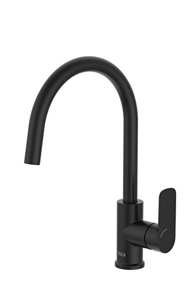Roca Cala A5A846ENB0 βρύση κουζίνας, ψηλή, τύπου C, ματ, Μαύρο