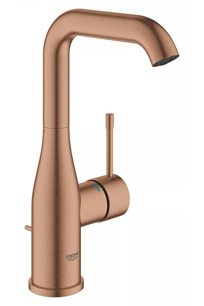 Grohe Baterie lavoar Essence 24174DL1, racord 3/8 inch, L, 244 mm, ventil, Cu...