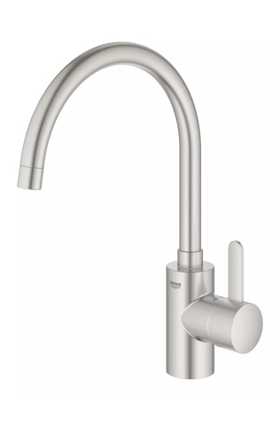 Grohe Βρύση κουζίνας Via Cosmo 30431DC0, ψηλή, τύπου C, μονομοχλική, από σατι...