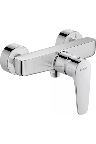 Duravit Μπαταρία ντους B.1 B14230000010, επίτοιχη, μονομοχλική, με κεραμικό έ...