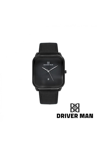 DRIVERMAN Men's Leather Watch with a Harem Design and a Matte Frame Adds to t...