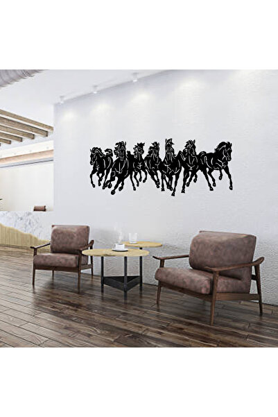 MAXPIX | Horses Vinyl Wall Sticker for Office, Home | Decal Sticker | Home Decor (White, Medium)