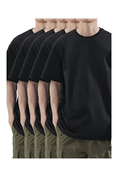 ZİYMO Set of 5 Men's Oversize T-Shirts