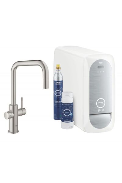 Grohe Blue Home 31543DC0 βρύση κουζίνας, 3/8 ίντσας, τύπου U, ψηλό στόμιο, Σο...