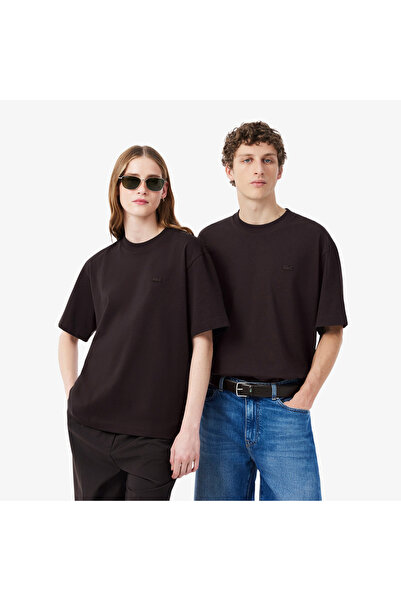 Lacoste Erkek Loose Fit Bisiklet Yaka Kahverengi T-Shirt