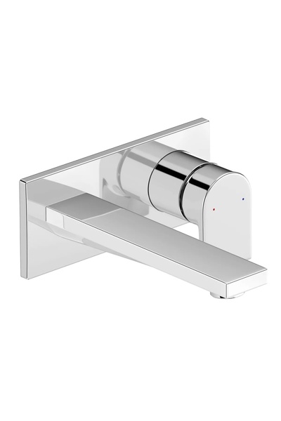 Duravit Μπαταρία νιπτήρα Tulum TU1070004010, επιτοίχια, μονομοχλική, γυαλιστε...