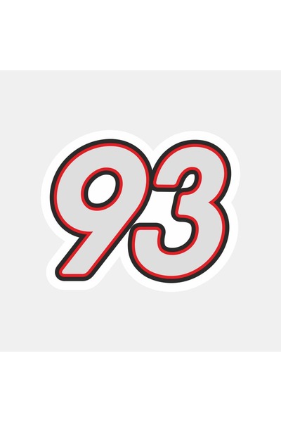 The Sticker Story. Number 93 Sticker
