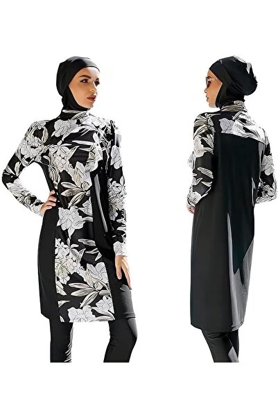 casme ملابس سباحة نسائية إسلامية محتشمة، بوركيني بأكمام طويلة، بنطلون ليجنز، ...