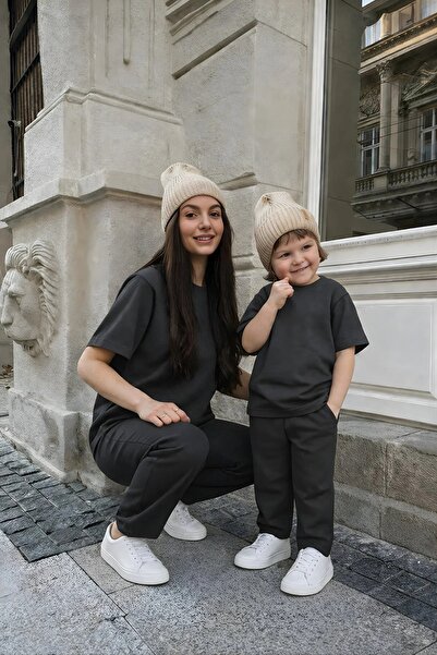 BayBayan Mother Children's Modal Combed Cotton Lycra Short Sleeve Tracksuit S...