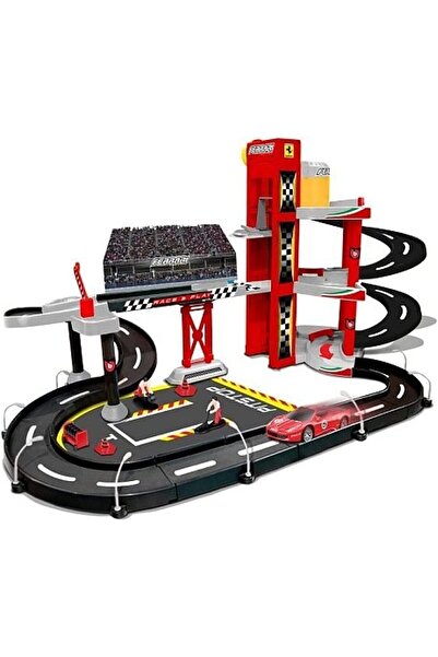 BBURAGO Ferrari Racing Garage Playset 18-30197