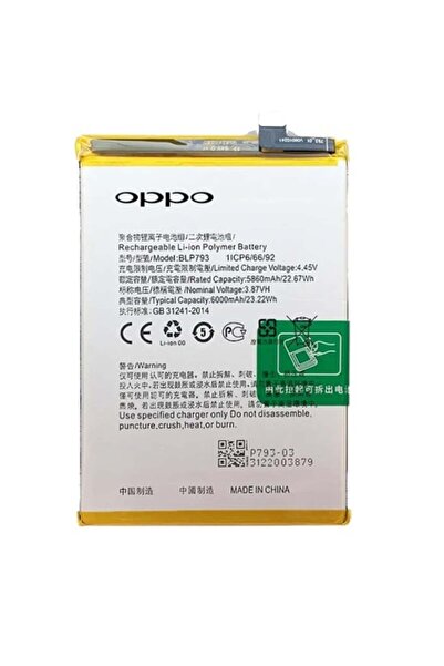 senalstore açık Oppo Realme C25S - Blp793 Uyumlu Pil Sıfır - Servis
