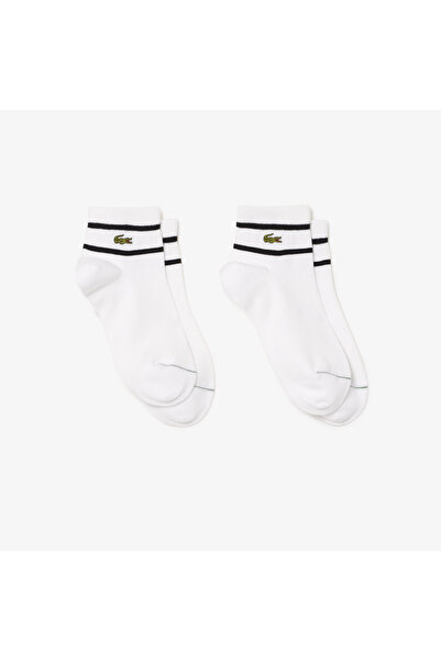 Lacoste Unisex 2'li Beyaz Çorap