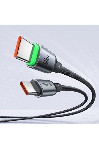 Mcdodo CA-6872 Type-c Type-c 60W PD Hızlı Şarj E-Marker Çipli Easy Series Örg...