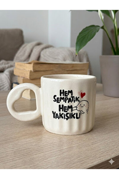 PALTO TASARIM Sympathetic and Handsome Designed Handmade Cream Glossy Eros Mu...