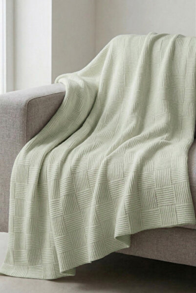 Nart Home 100% βαμβακερό σχέδιο σκακιέρας, μονόχρωμο πικέ μέντα 160x230