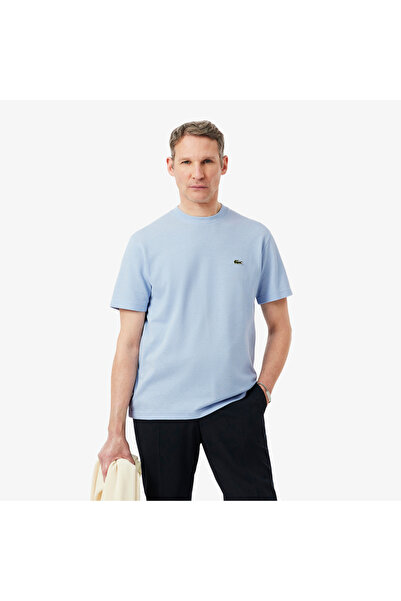 Lacoste Erkek Classic Fit Bisiklet Yaka Mavi T-Shirt