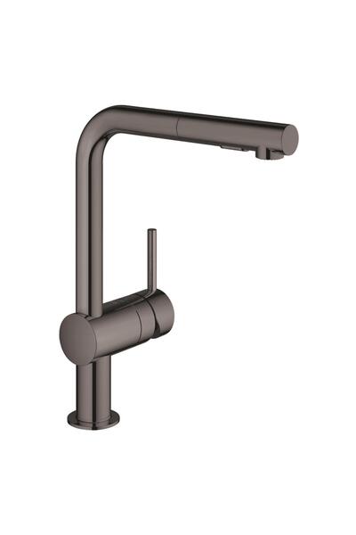 Grohe Minta 30274A00 βρύση κουζίνας, μονομοχλική, ψηλό στόμιο, Σκληρό Γραφίτη