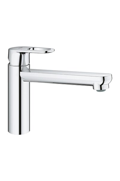 Grohe Bauflow 31688000 βρύση κουζίνας, 3/8 μονομοχλική, μεσαία λεκάνη, Ασημί