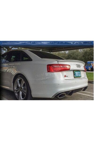 Genel Markalar Audi A6 C7 Kasa Uyumlu Yedek Parça Anatomik Spoiler Boyasız