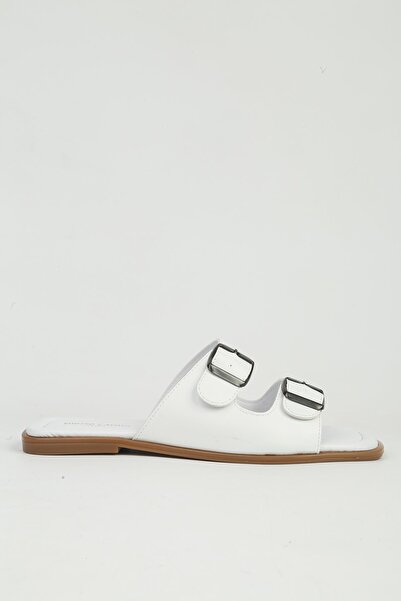 Pierre Cardin Γυναικείες λευκές παντόφλες PC-55741