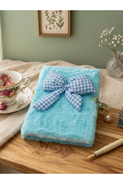 Bam Ριγέ βελούδινο σημειωματάριο με κορδέλα 80 φύλλα 21x15 εκ.