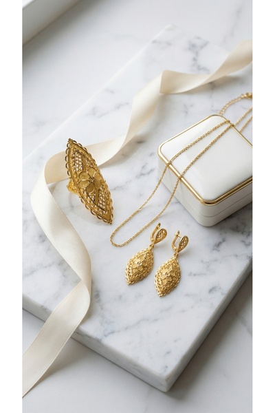 CİHAN GOLD 22 Ayar Hint Model Yüzük