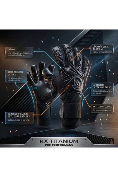 KX SPOR Kx Titanium Professional Match Glove