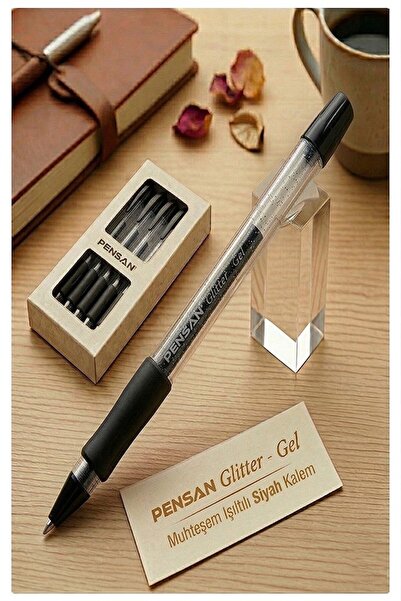 Artlantis Simli Jel Kalem 1.0mm 1 Adet Uç Akıcı Yazım Pensan Simli Jel Kalem ...