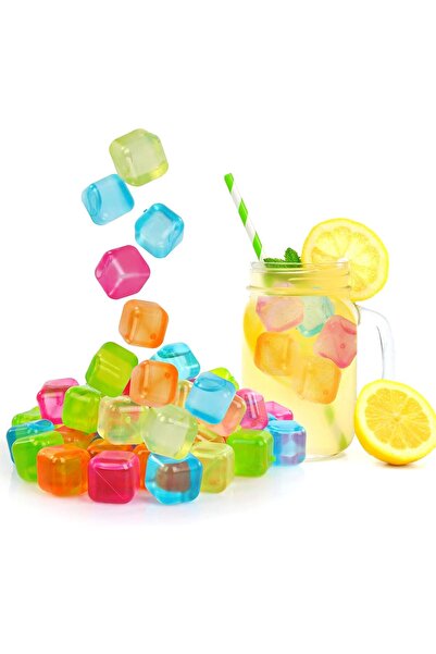 Arabest 20 Pack Reusable Ice Cubes,BPA Free,Refreezable,Non-Diluting,Multi-Color