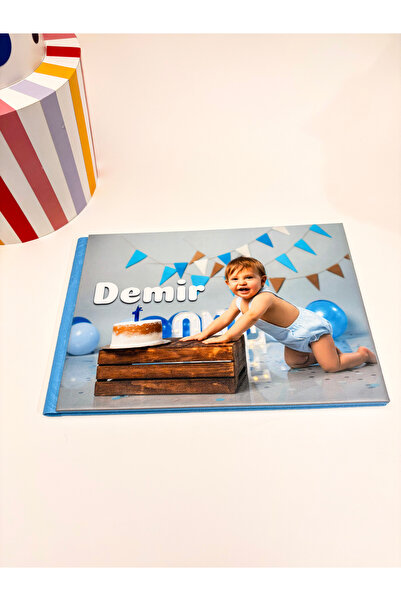 photonom 1 Yaş Özel Bebek Foto Kitap - Fotoğraf Albümü Kişiye Özel Baskılı Fo...