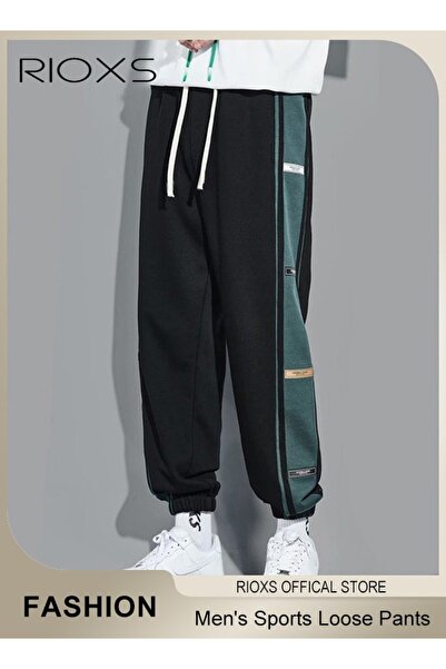 RIOXS Men's Cuffed Sweatpants, Loose Fit Comfortable Joggers Pants for Men, Q...