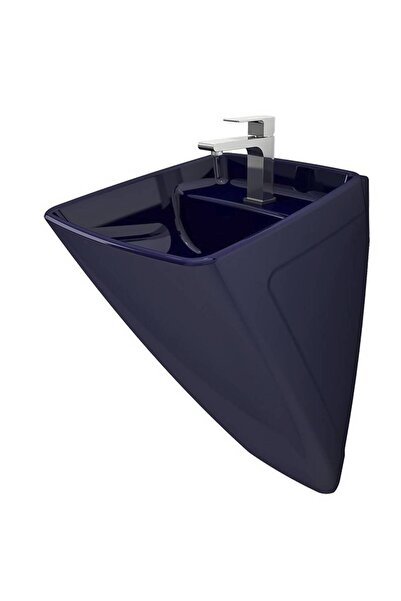 Bocchi - Fırenze Asma Monoblok Lavabo Batarya Delikli Safir Mavi - 1082-010-0001