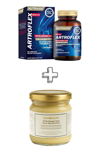 Nutraxin Artroflex, HYA-C-II 90 Tablet + Kuyruk Yağı Masaj Kremi 200 ml