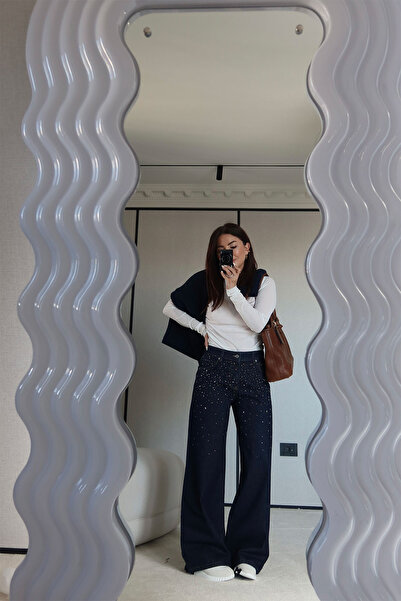 Özge Özgenç Taşları Renkli Palazzo Jean
